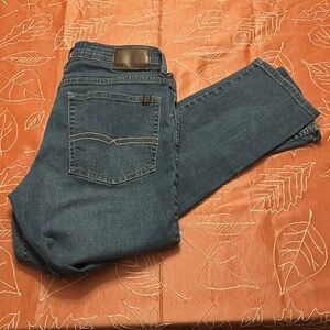 Buffalo David Bitton Straight Fit Denim Blue Jeans 34 x 30 Straight Stretch